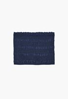 Bayan Lacivert Straplez Denim Bluz