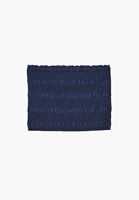 Bayan Lacivert Straplez Denim Bluz