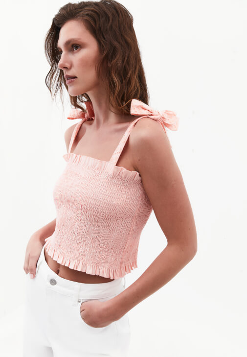 Pembe Gipeli Crop Atlet